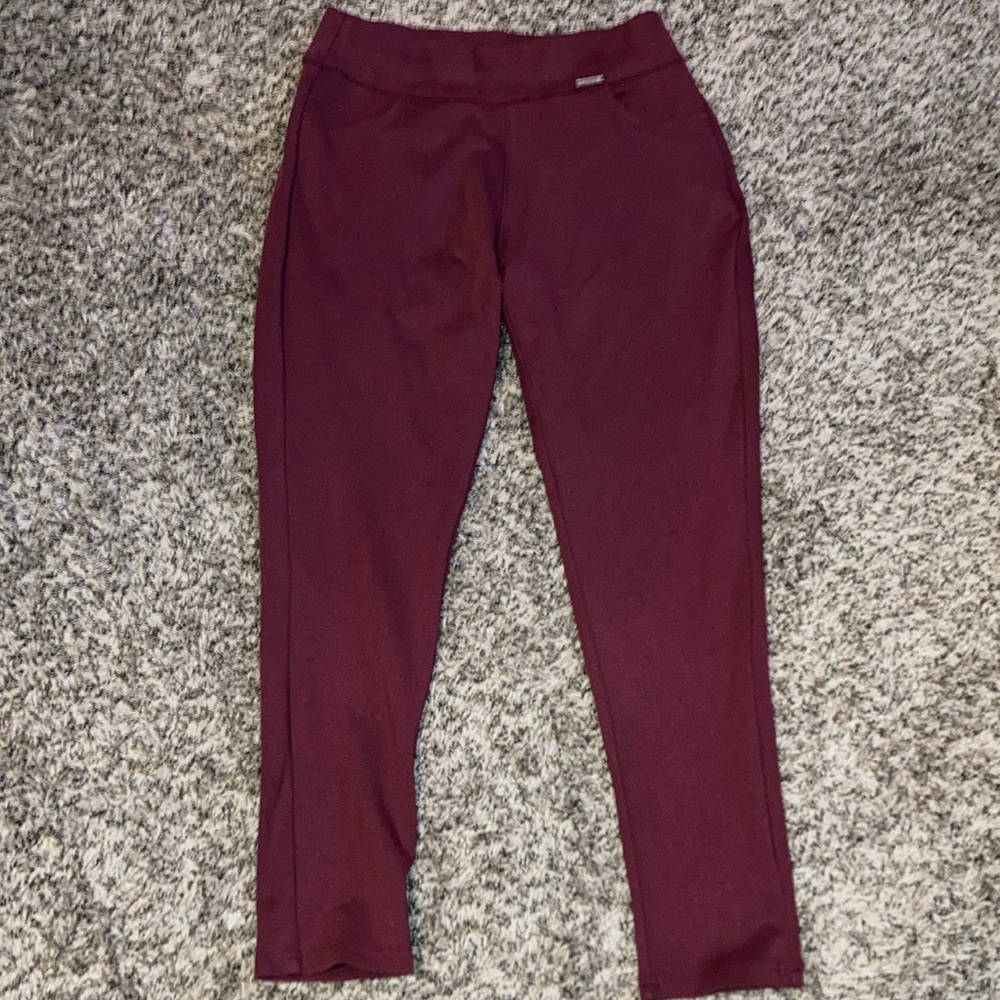 Neezeelee Chic Burgundy Dress Pants